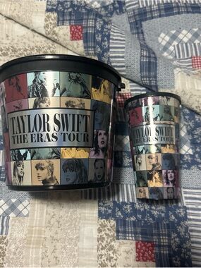 Taylor swift eras popcorn bin and cup